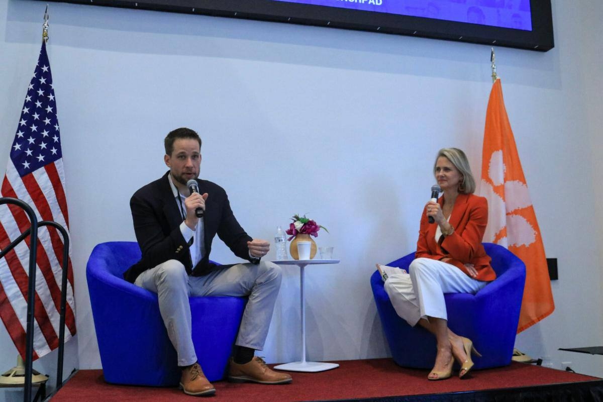 Leroy Hite speaking at Clemson University
